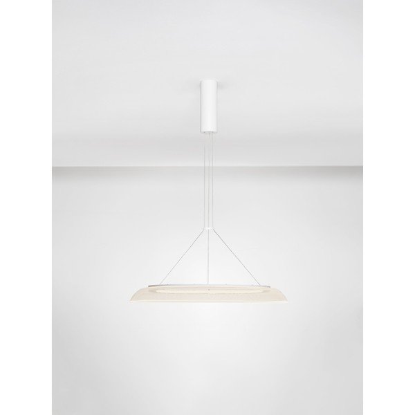 Matne biele hliníkové LED závesné svietidlo s tienidlom z akrylového skla ø 60 cm Mantle – Nova Luce-image-4