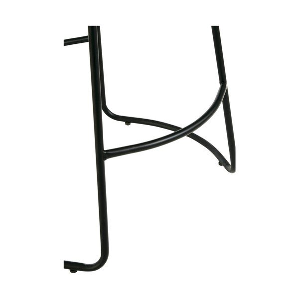 Čierna/hnedá čalúnená barová stolička (výška sedadla 64 cm) Brixton – Premier Housewares-image-4