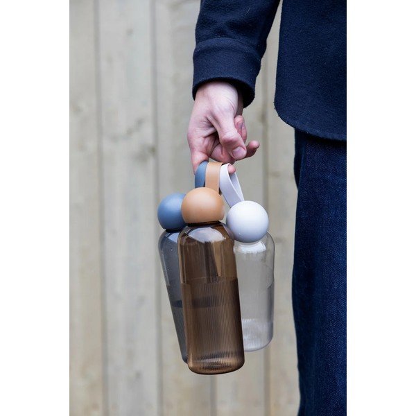 Tmavosivá cestovná fľaša z recyklovaného plastu 600 ml Ture – Sagaform-image-2