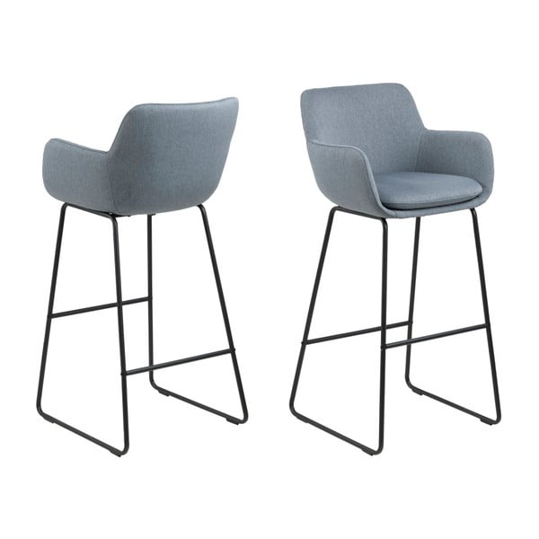 Sada 2 modrých barových stoličiek Actona Lisa