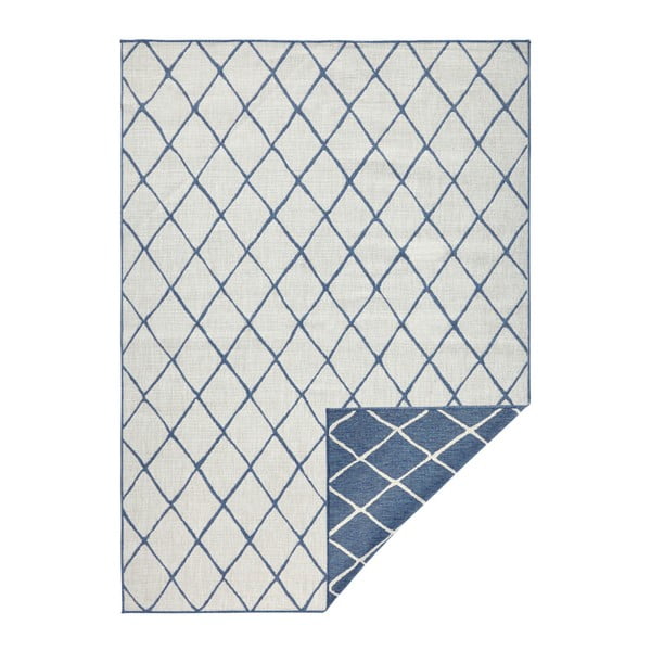 Modro-krémový vonkajší koberec NORTHRUGS Malaga, 120 x 170 cm-image-3