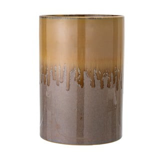 Hnedá kameninová váza Bloomingville Zabri, výška 21 cm
