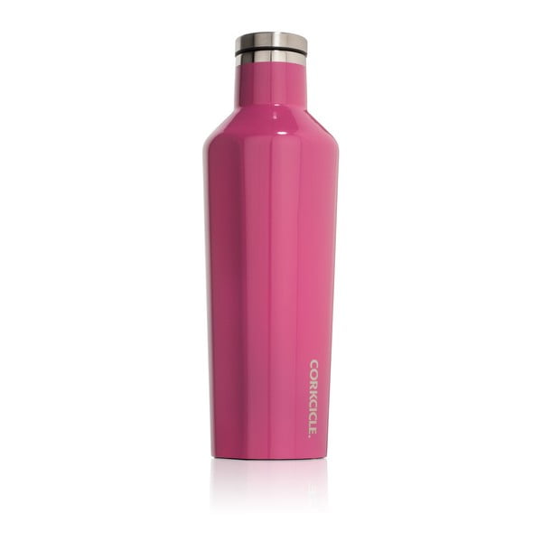 Ružová cestovná termofľaša Corkcicle Canteen, 470 ml