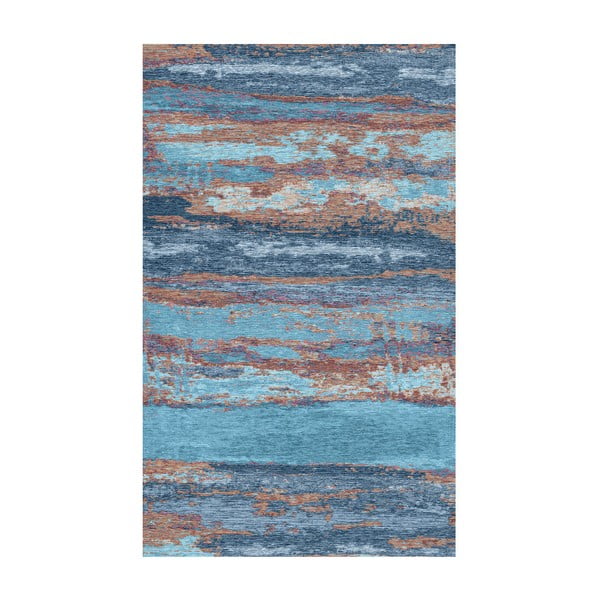 Modrý koberec Kate Louise Vintage, 110 × 160 cm