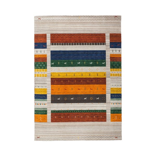 Ručne tkaný vlnený koberec Makalu, 80 x 150 cm