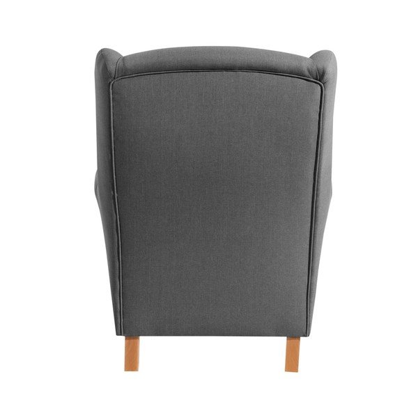 Antracitovosivé kreslo ušiak Max Winzer Lorris Anthracite-image-2
