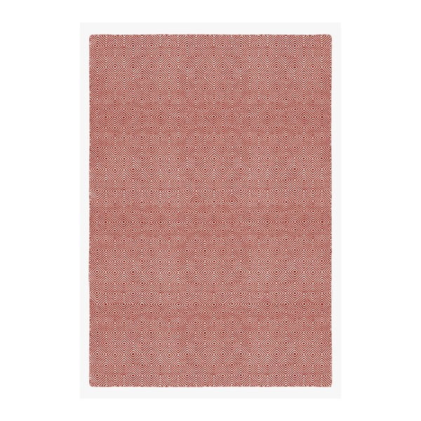 Červený obojstranný koberec vhodný aj do exteriéru Green Decore Solitaire, 120 × 180 cm