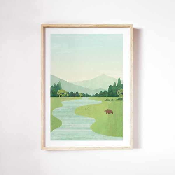 Plagát 30x40 cm Bear in the Meadow - Travelposter-image-2