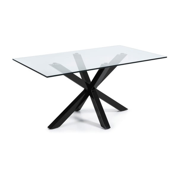 Jedálenský stôl s čiernou podnožou La Forma Arya, dĺžka 160 cm
