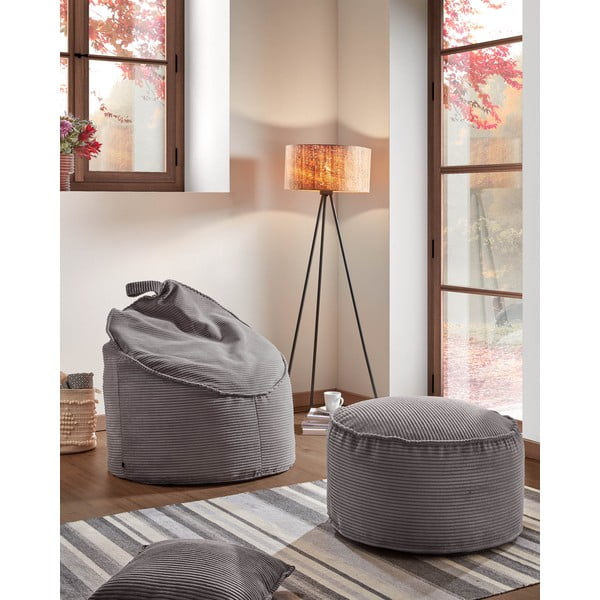 Sivý sedací vak Wilma – Kave Home-image-1