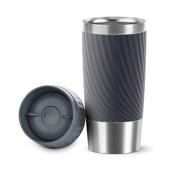 Sivý termo hrnček 0.36 l Easy Twist - Tefal