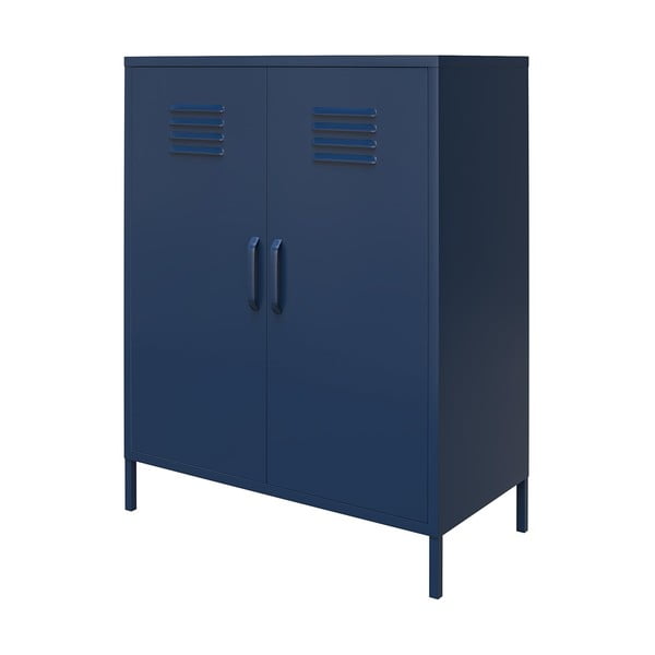 Modrá kovová skrinka 80x102 cm Bradford - Queer Eye-image-4