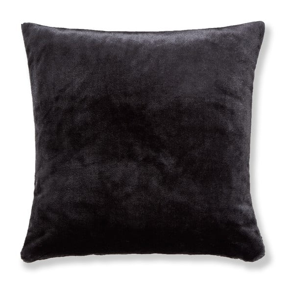 Čierna obliečka na vankúš Catherine Lansfield Basic Cuddly, 55 × 55 cm
