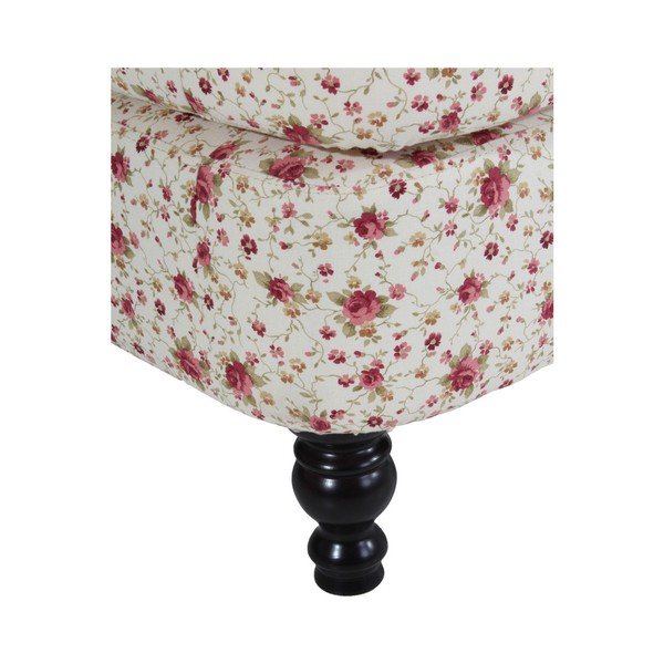 Béžové kvetinové kreslo ušiak Max Winzer Mareille Flowery Beige-image-2