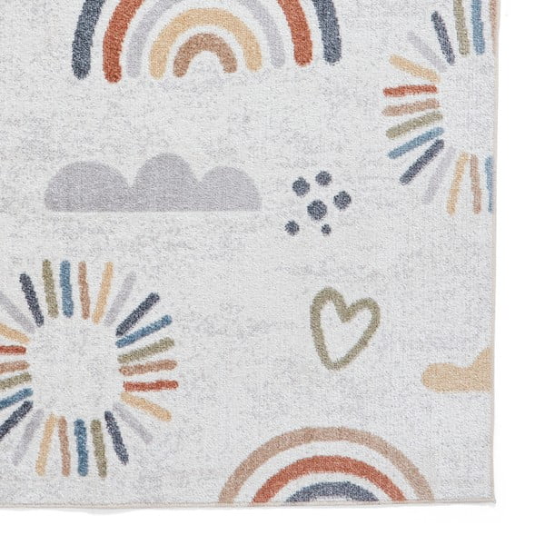 Krémovobiely detský koberec 80x150 cm Vida Kids Rainbow – Think Rugs-image-3