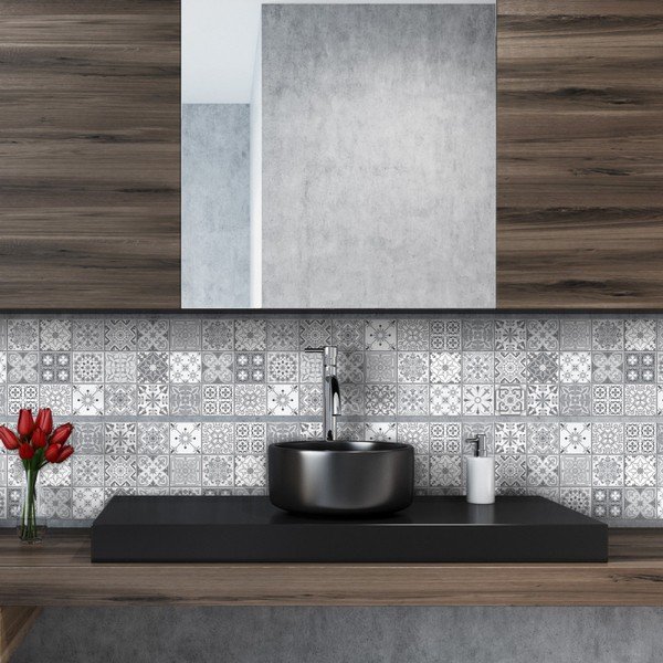 Sada 6 nástenných samolepiek Ambiance Stickers Friezes Tiles Lia, 5 × 30 cm-image-1