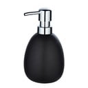 Matný čierny keramický dávkovač mydla Wenko Polaris