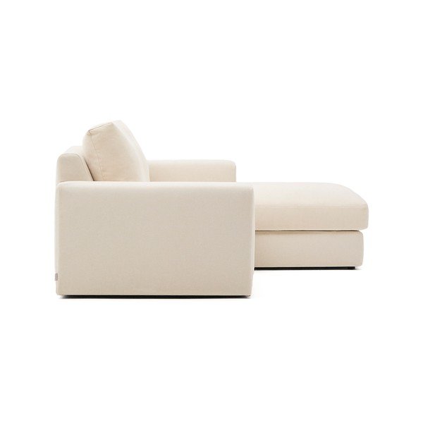 Béžová ženilková rohová pohovka (pravý roh/s leňoškou) Alea – Kave Home-image-3