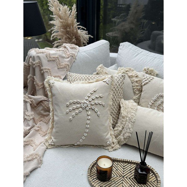 Bavlnená obliečka na vankúš 43x43 cm Seashells – Mioli Decor-image-2