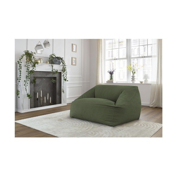 Zelený menčestrový sedací vak Lilibet – Bobochic Paris-image-1