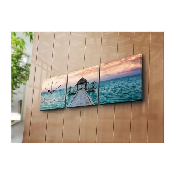 Obrazové hodiny Na móle, 90 × 28 cm-image-2