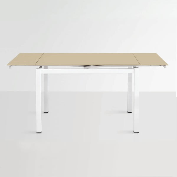 Rozkladací jedálenský stôl Queen, 110-170 cm, béžový