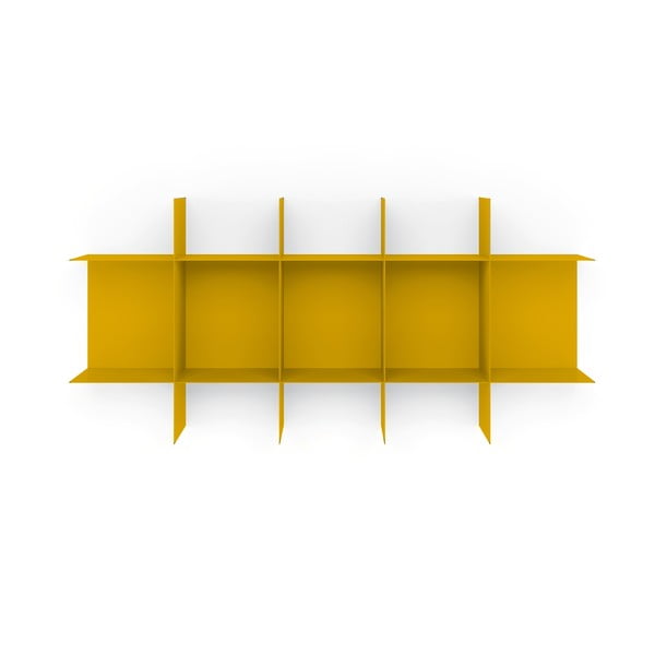 Žltá nástenná polica MEME Design Innesto