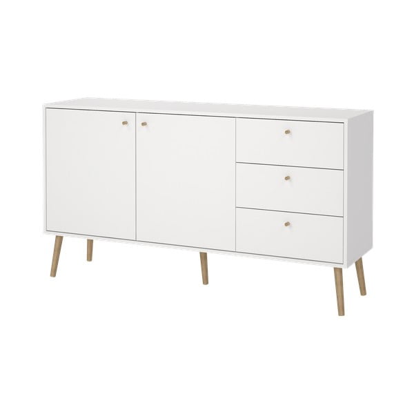 Biela nízka komoda 149x82 cm Bodo – Tvilum-image-4