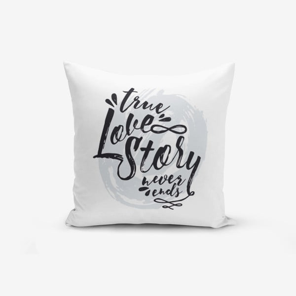 Obliečky na vaknúš s prímesou bavlny Minimalist Cushion Covers Love Story, 45 × 45 cm