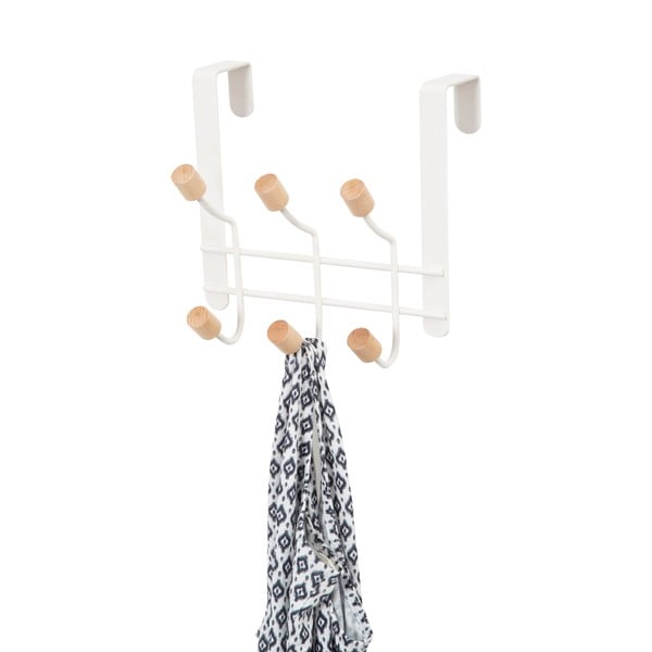 Závesný vešiak na dvere z kovu so 6 háčikmi Compactor-image-4