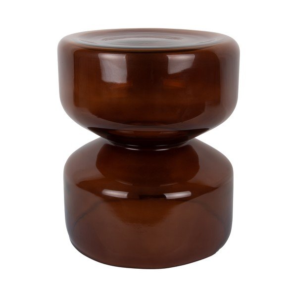 Sklenený okrúhly odkladací stolík ø 35 cm Doble  – Leitmotiv