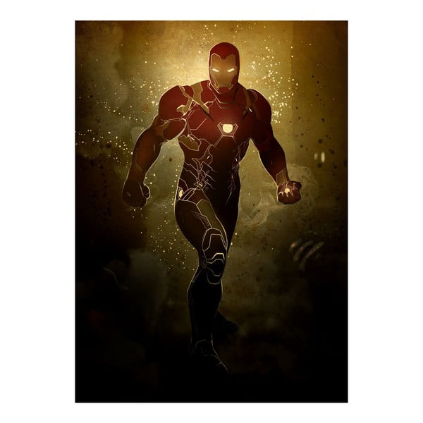 Nástenná ceduľa Civil War Power Poses - Iron Man