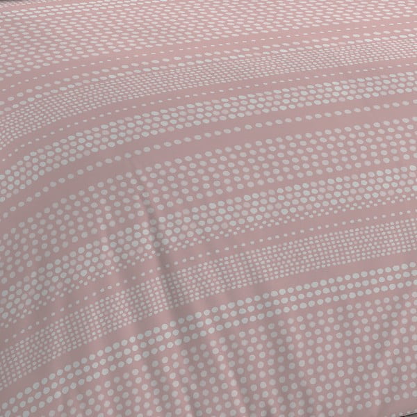 Ružovo-sivé obliečky 200x135 cm Banded Spots - Cloudsoft-image-4