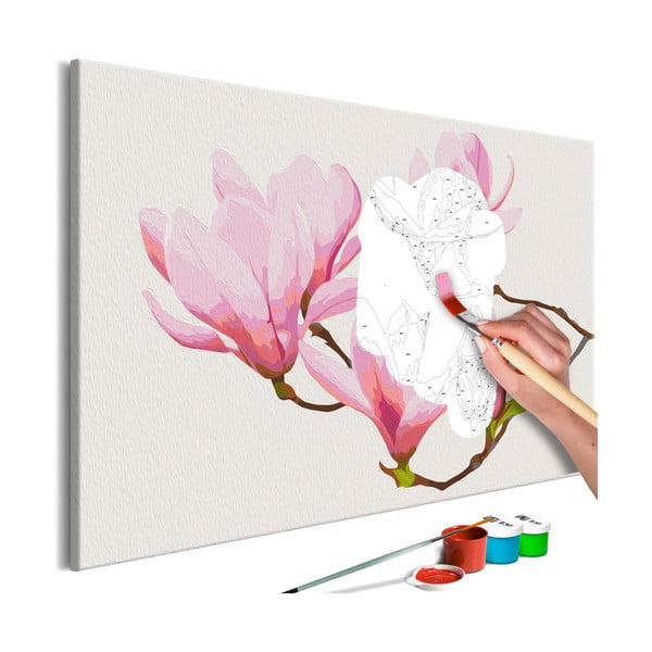 DIY set na tvorbu vlastného obrazu na plátne Artgeist Floral Twig, 60 × 40 cm
