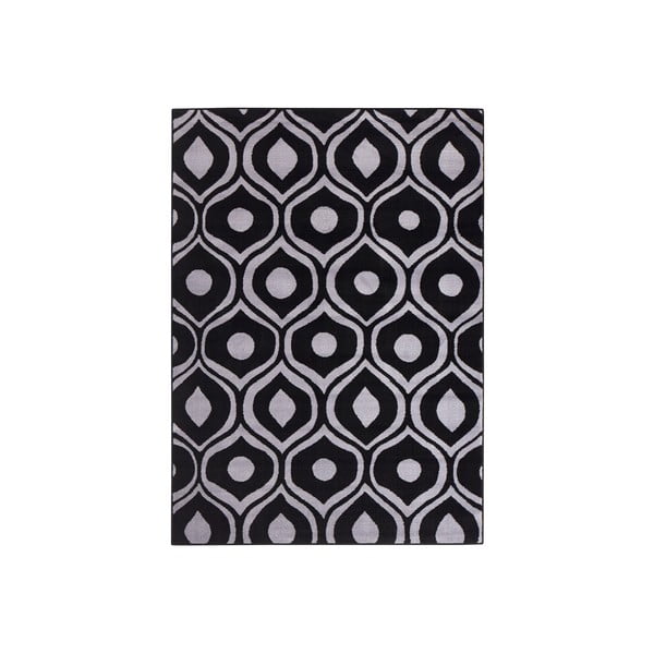 Čierny koberec Dena, 160x225 cm