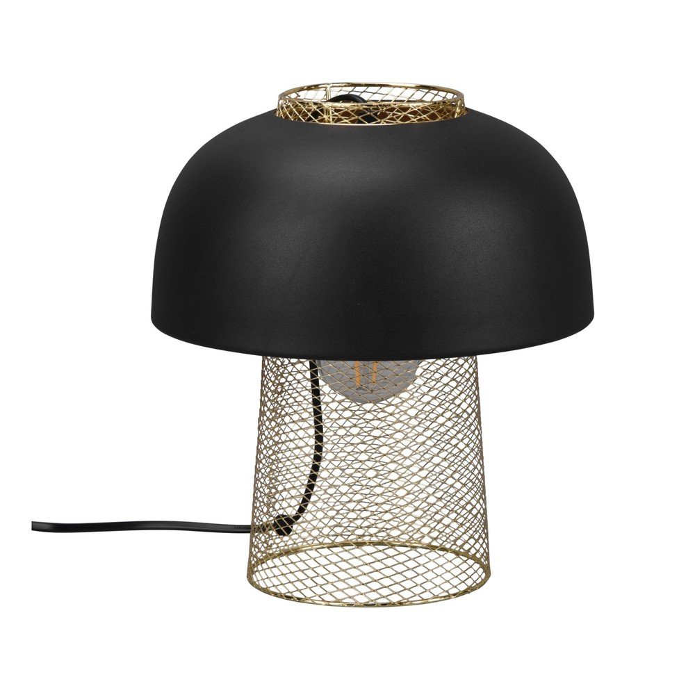 E-shop Matne čierna kovová stolová lampa (výška 28 cm) Punch – Reality