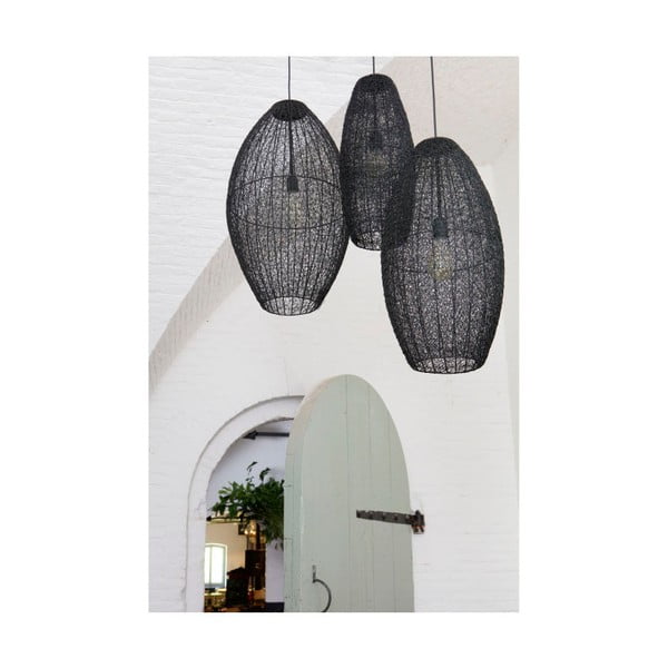 Čierne závesné svietidlo BePureHome Creative, Ø 40 cm-image-3