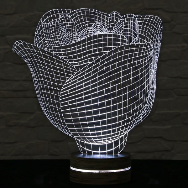 3D stolová lampa Rose