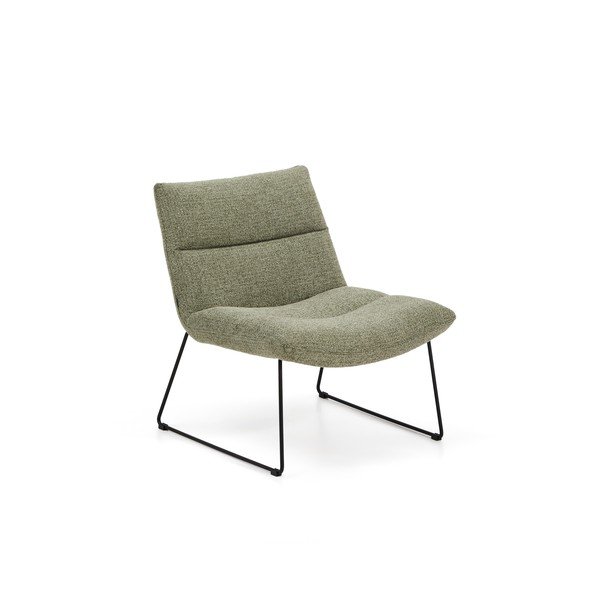 Zelené ženilkové kreslo Asen – Kave Home