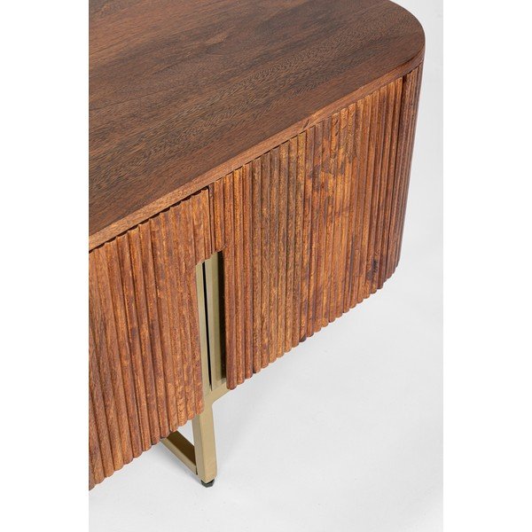 TV stolík z mangového dreva v prírodnej farbe 180x45x40 cm Vilas – Bizzotto-image-2