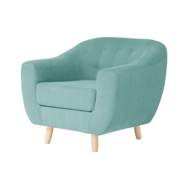 Mentolovozelené kreslo Jalouse Maison Vicky-image-4