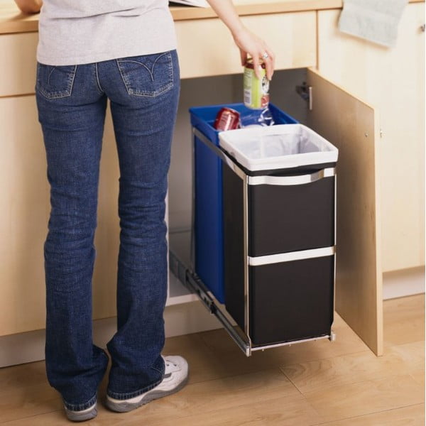 Plastový odpadkový kôš 35 l Dual - simplehuman-image-1