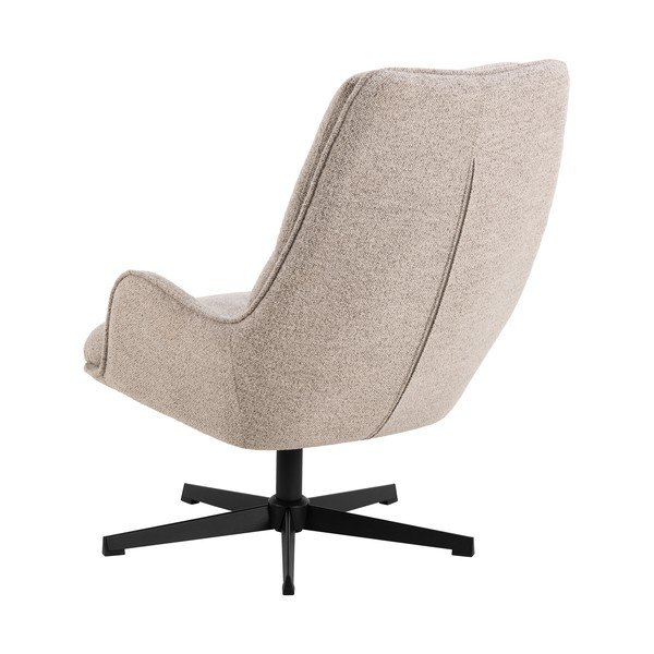 Béžové otočné kreslo z textílie buklé Bosley – Actona-image-3