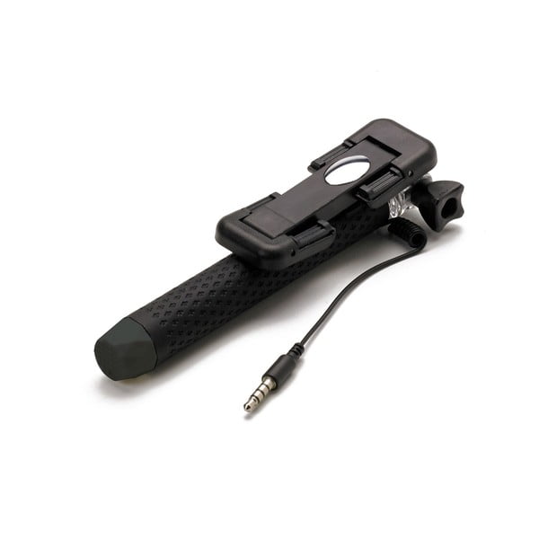 Čierna selfie tyč CELLY Mini selfie, spúšť cez 3.5mm jack-image-2