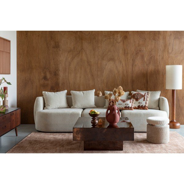 Konferenčný stolík v dekore orecha v tmavo prírodnej farbe 90x90 cm Quinn – Dutchbone-image-1