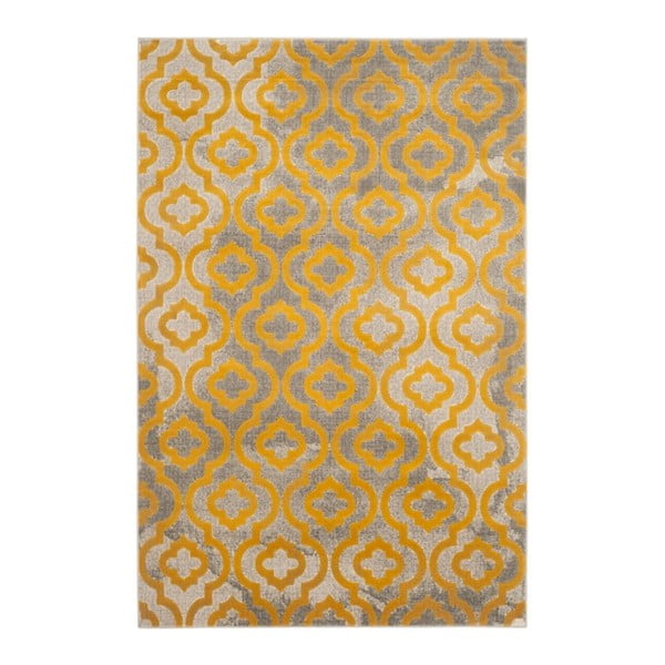 Žltý koberec Webtapetti Evergreen, 92 x 152 cm