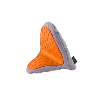 Oranžovo-sivá bavlnená chňapka so silikónom Vialli Design