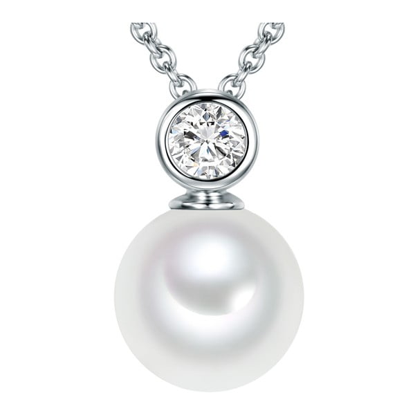 Náhrdelník s bielou perlou Pearls of London Nellis