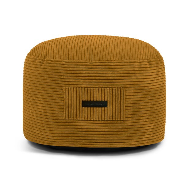 Menčestrový taburet v horčicovej farbe Om 60 – SLOWDOWN