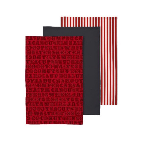 Bavlnené utierky v súprave 3 ks 40x60 cm Carnival – Premier Housewares-image-2